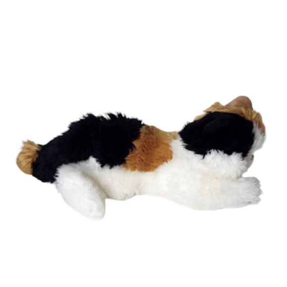 Aurora World Plush Calico Cat Kitten Pink Bow Blue Eyes Stuffed Animal - Picture 7 of 9